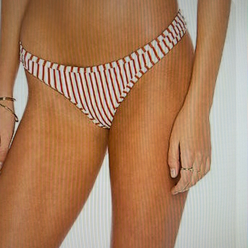 NWT For Love & Lemons Isla Thong Bikini Bottom.  Size Small